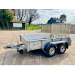 TWIN AXLE PLANT TRAILER C/W LOADING RAMP 