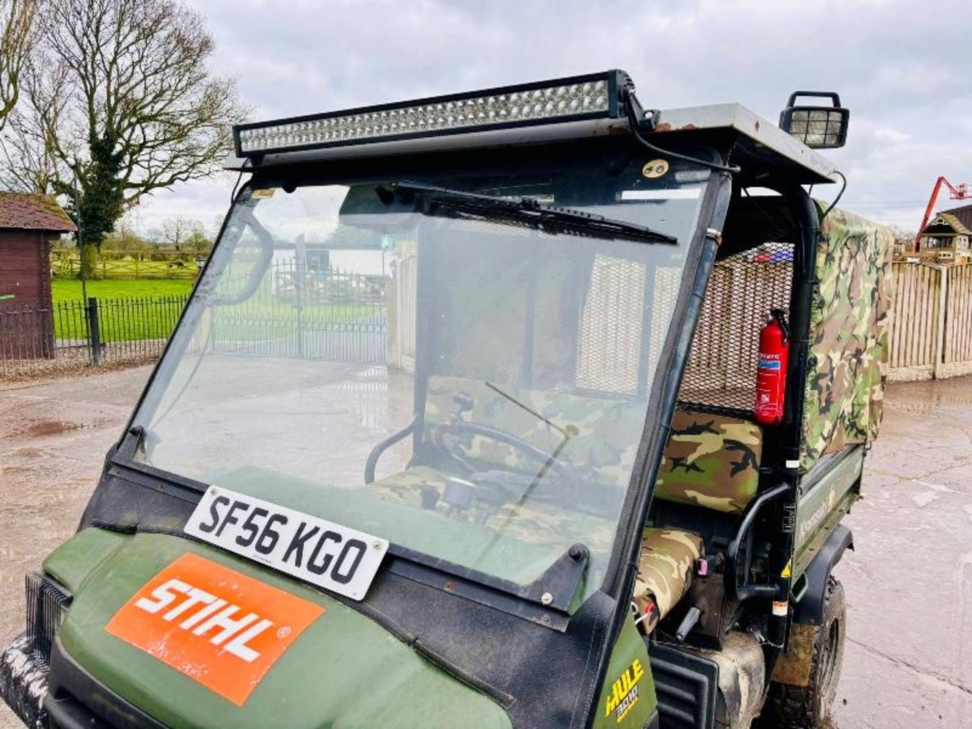 KAWASAKI MULE 4WD UTV *ROAD REGISTERED* C/W REMOTE CONTROL WINCH  - Image 9 of 17