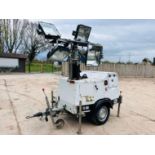 SMC TL-90 SINGLE AXLE TELESCOPIC LIGHTING TOWER C/W KUBOTA ENGINE 