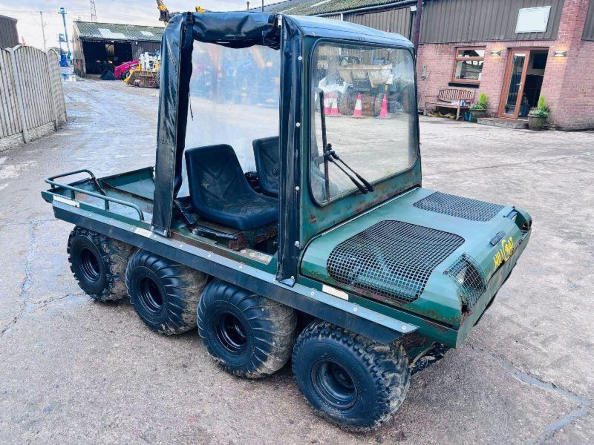 HILLCAT 8WD UTLITY VEHICLE C/W EASY SHEET CANOPY. - Image 10 of 13