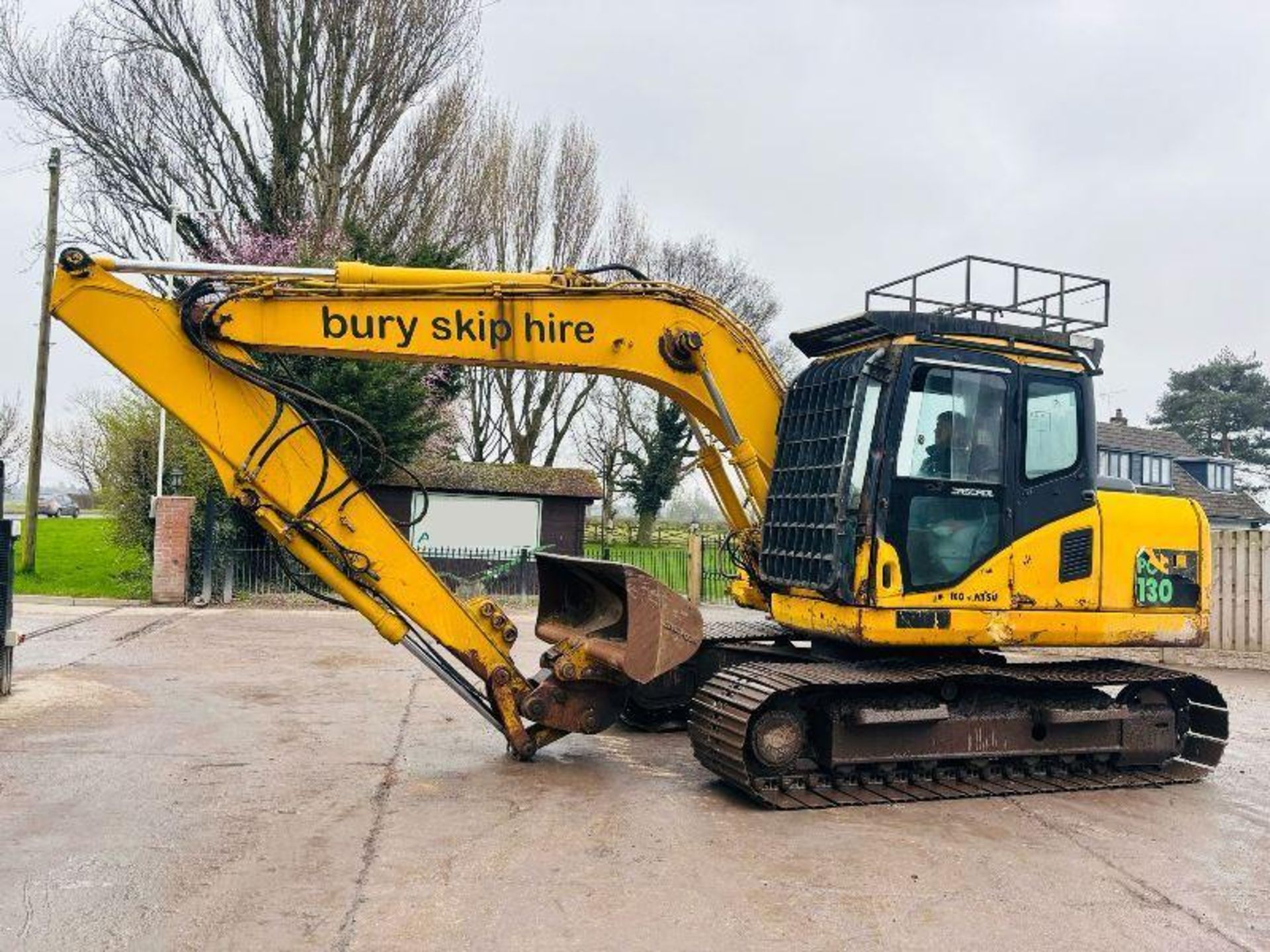 KOMATSU PC130 TRACKED EXCAVATOR C/W QUICK HITCH & BUCKET - Image 16 of 17