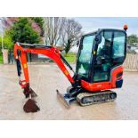 KUBOTA KX015-4 TRACKED EXCAVATOR *YEAR 2011* C/W QUICK HITCH & BUCKET