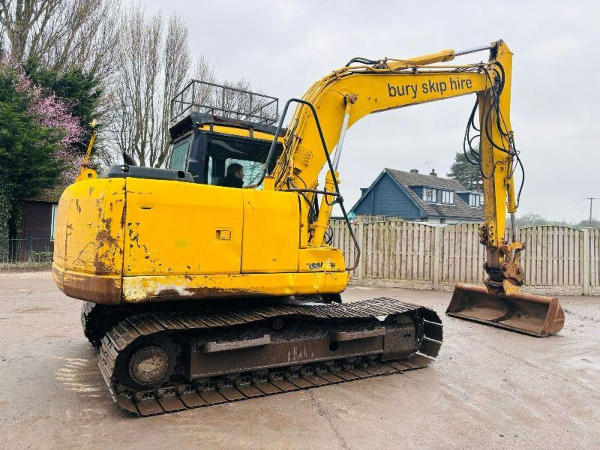 KOMATSU PC130 TRACKED EXCAVATOR C/W QUICK HITCH & BUCKET - Image 12 of 17