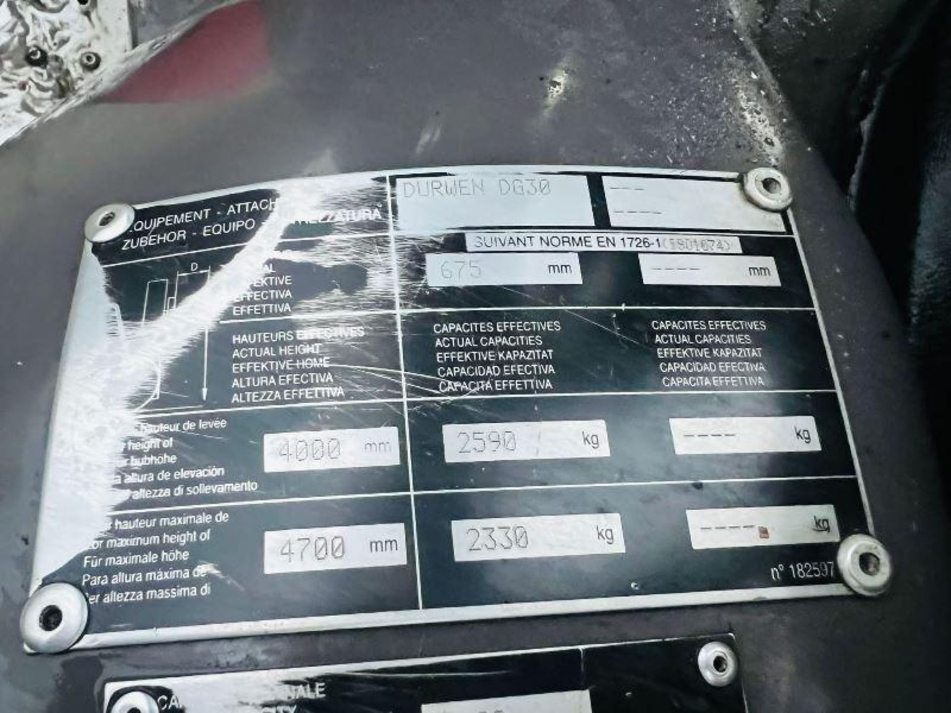 MANITOU MI30G CONTAINER SPEC FORKLIFT *YEAR 2013* C/W HYDRAULIC TURN TABLE. - Bild 6 aus 14