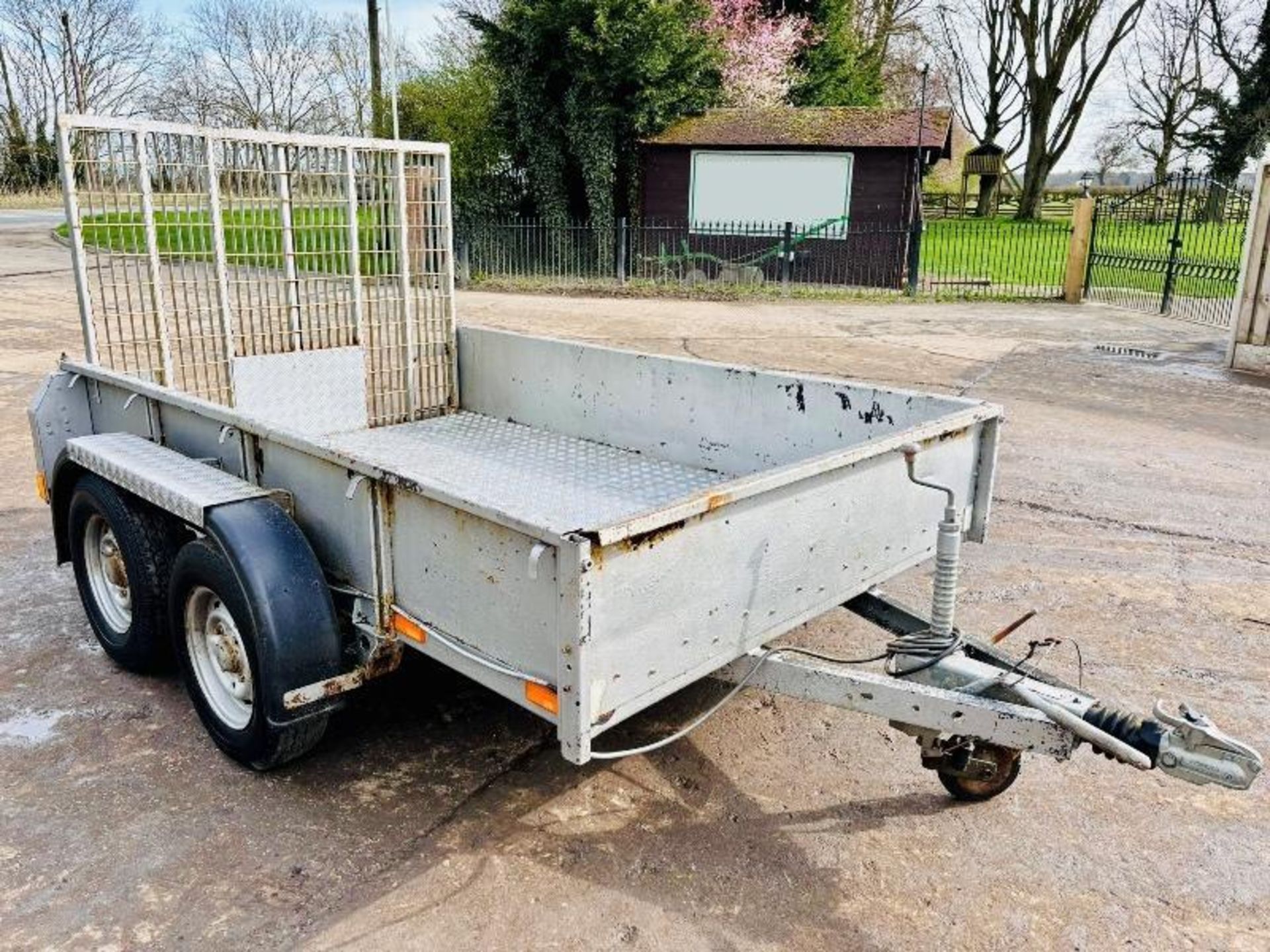 TWIN AXLE PLANT TRAILER C/W LOADING RAMP - Image 7 of 7