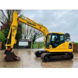 KOMATSU PC130 TRACKED EXCAVATOR C/W QUICK HITCH & BUCKET