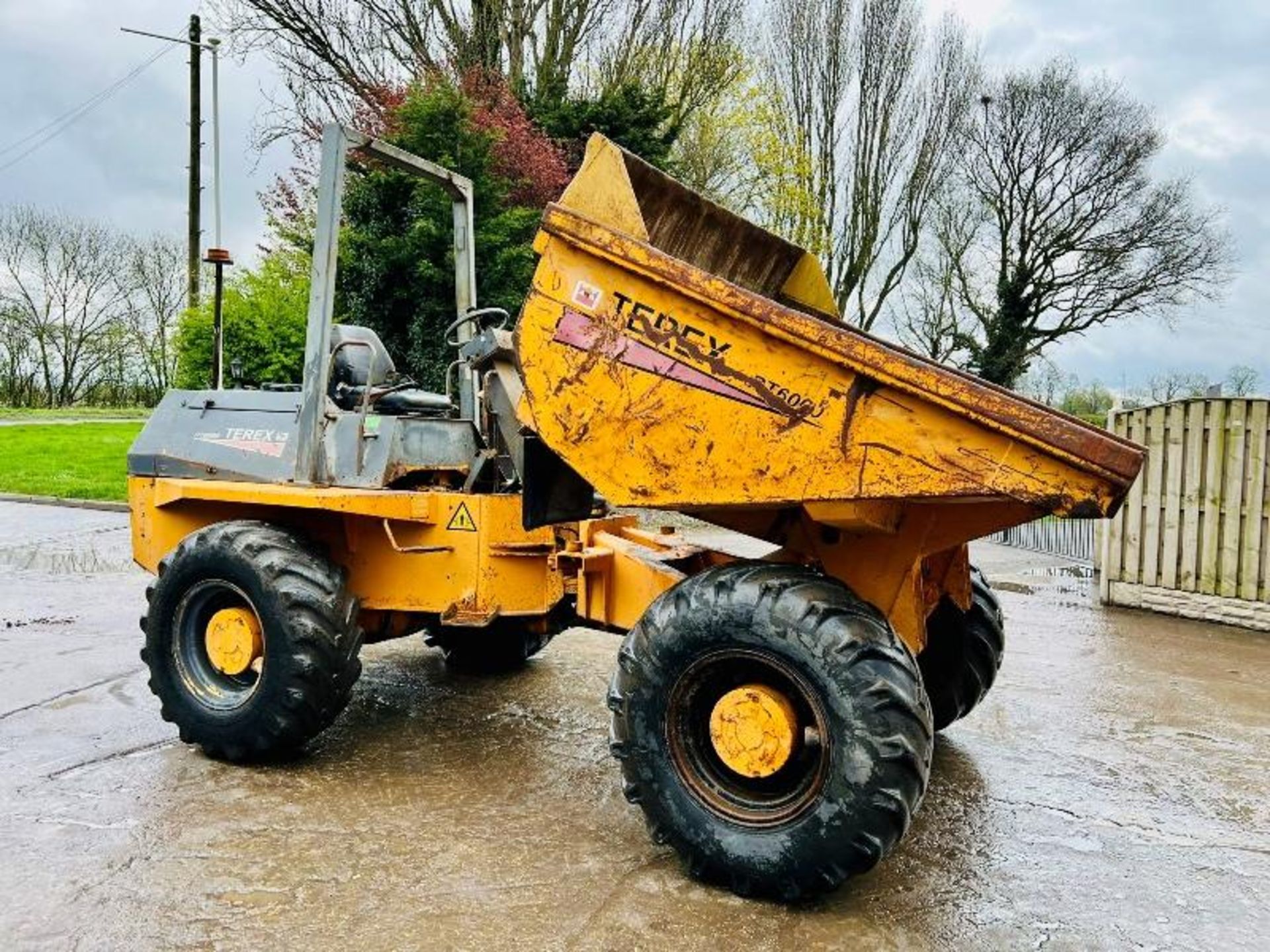 TEREX PT6000 4WD DUMPER C/W ROLE BAR & DEUTZ ENGINE - Image 9 of 15