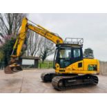 KOMATSU PC130 TRACKED EXCAVATOR C/W QUICK HITCH & BUCKET