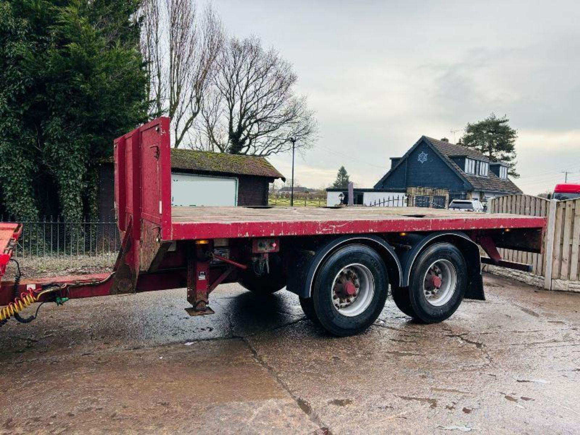 ABEL DEMOUNTABLE TWIN AXLE DRAG TRAILER ON AIR - Image 13 of 14