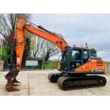 DOOSAN DX140LCR TRACKED EXCAVATOR *YEAR 2015* C/W QUICK HITCH & BUCKET