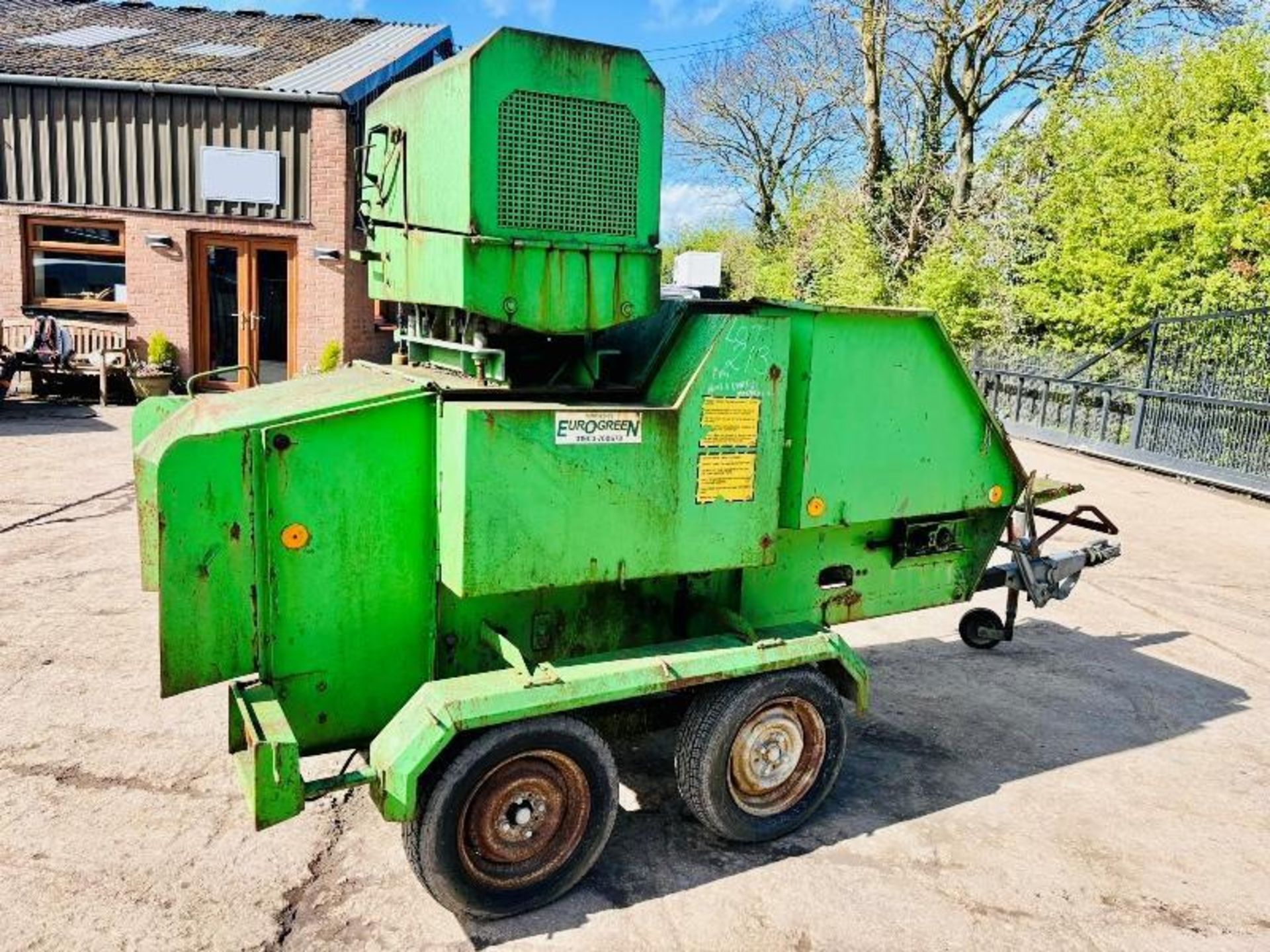 JOHLI CHAMP 620 TWIN AXLE WOOD SHREDDER C/W KUBOTA ENGINE - Image 10 of 12