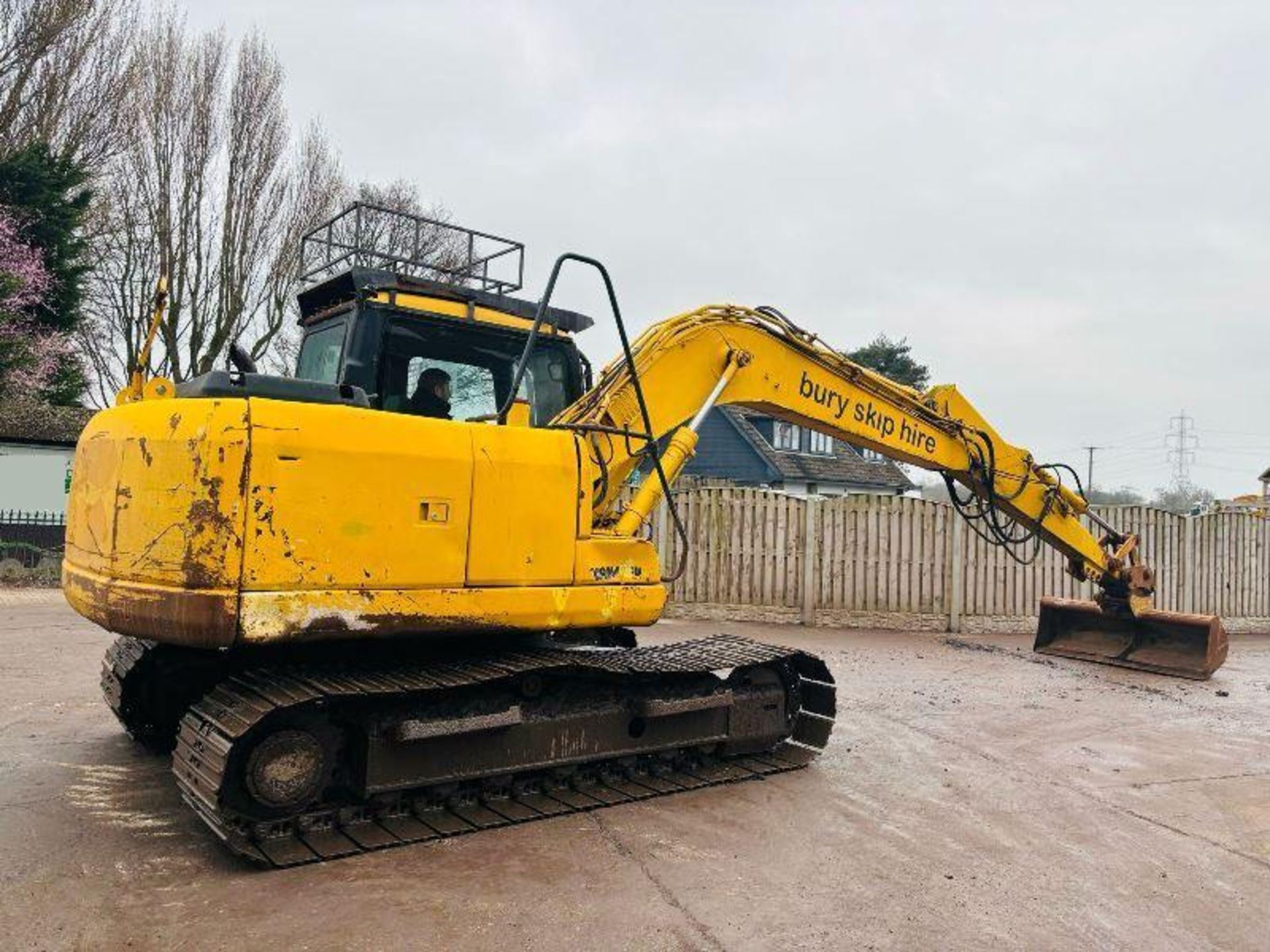 KOMATSU PC130 TRACKED EXCAVATOR C/W QUICK HITCH & BUCKET - Image 5 of 17