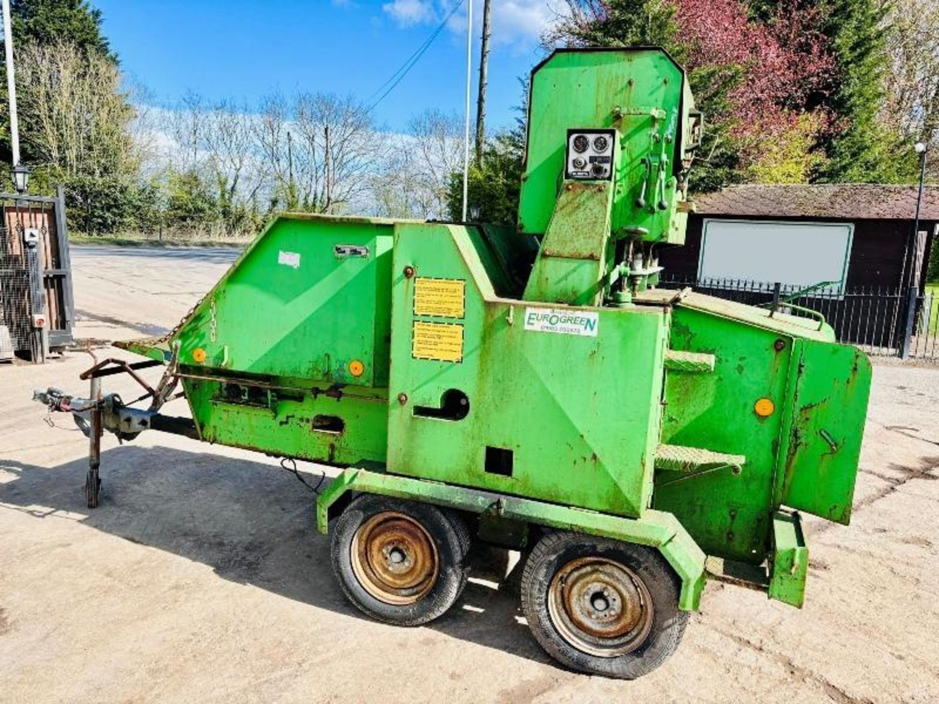 JOHLI CHAMP 620 TWIN AXLE WOOD SHREDDER C/W KUBOTA ENGINE