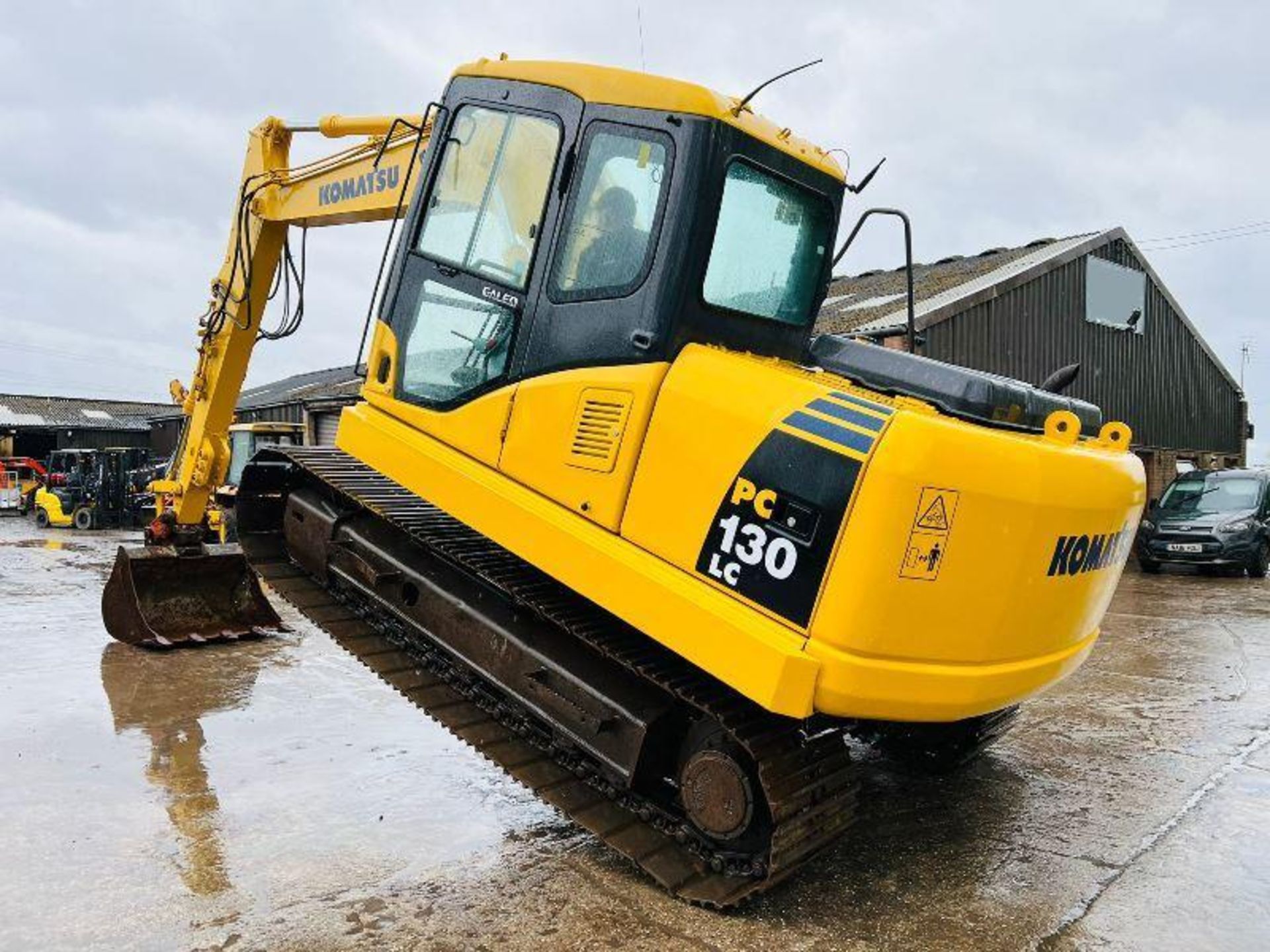 KOMATSU PC130 TRACKED EXCAVATOR C/W QUICK HITCH & BUCKET - Bild 8 aus 20