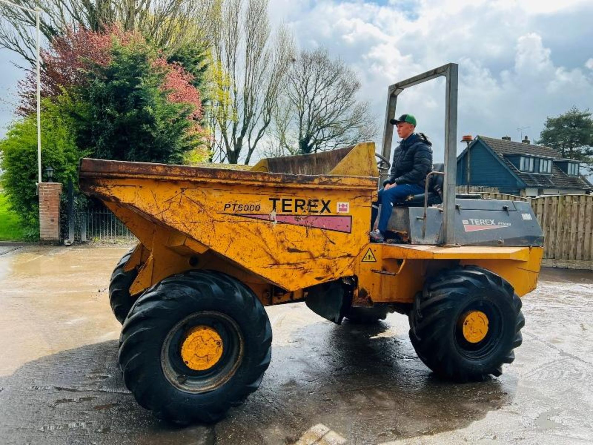 TEREX PT6000 4WD DUMPER C/W ROLE BAR & DEUTZ ENGINE - Image 8 of 15