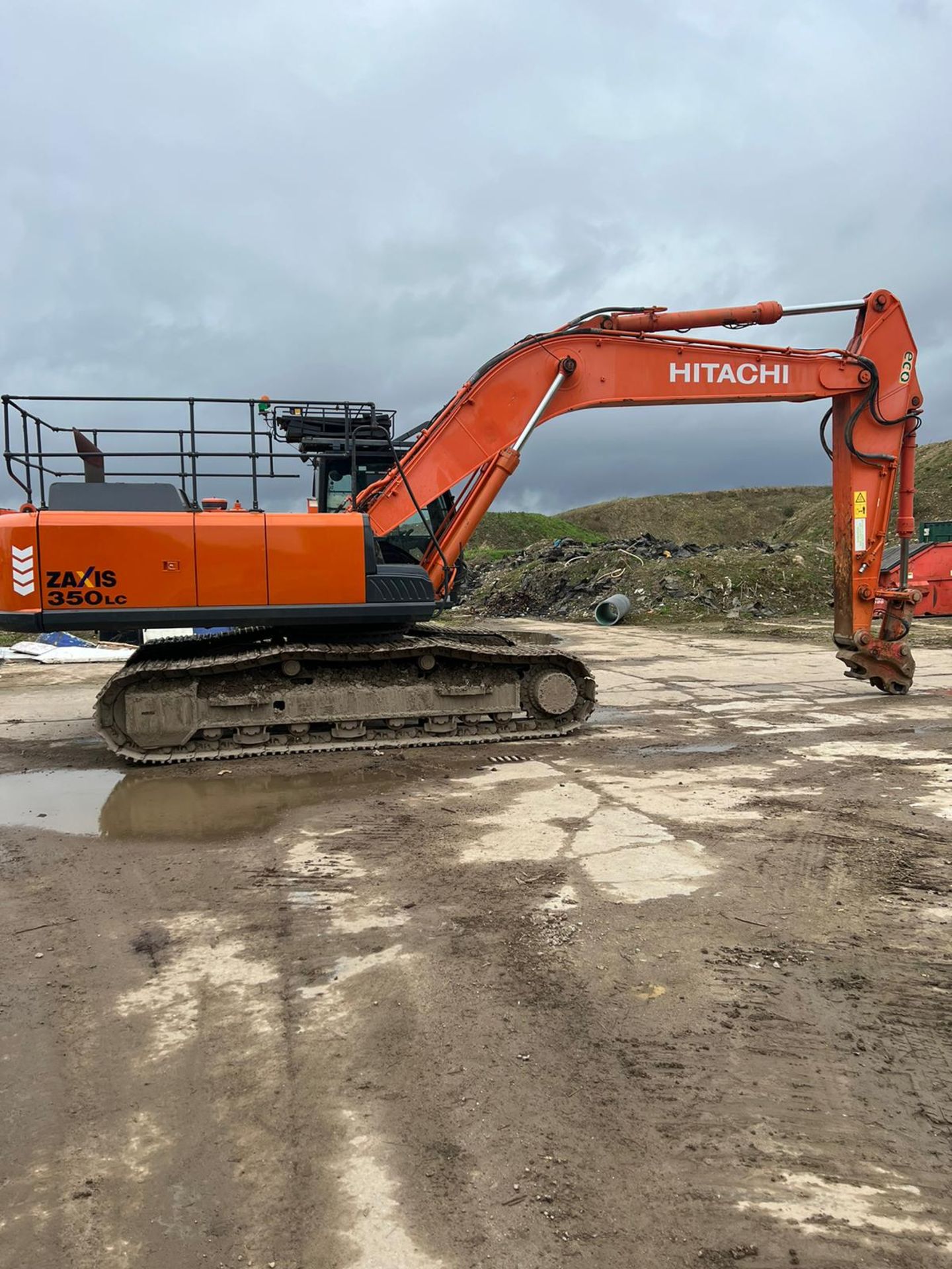 HITACHI ZAXIS ZX350LC-5B EXCAVATOR - HAMMER PIPE AND ROTATOR LINES - QUICK HITCH - Bild 3 aus 6