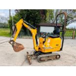 JCB 8008 EXCAVATOR *YEAR 2018, 1398 HOURS* C/W EXPANDING TRACKS