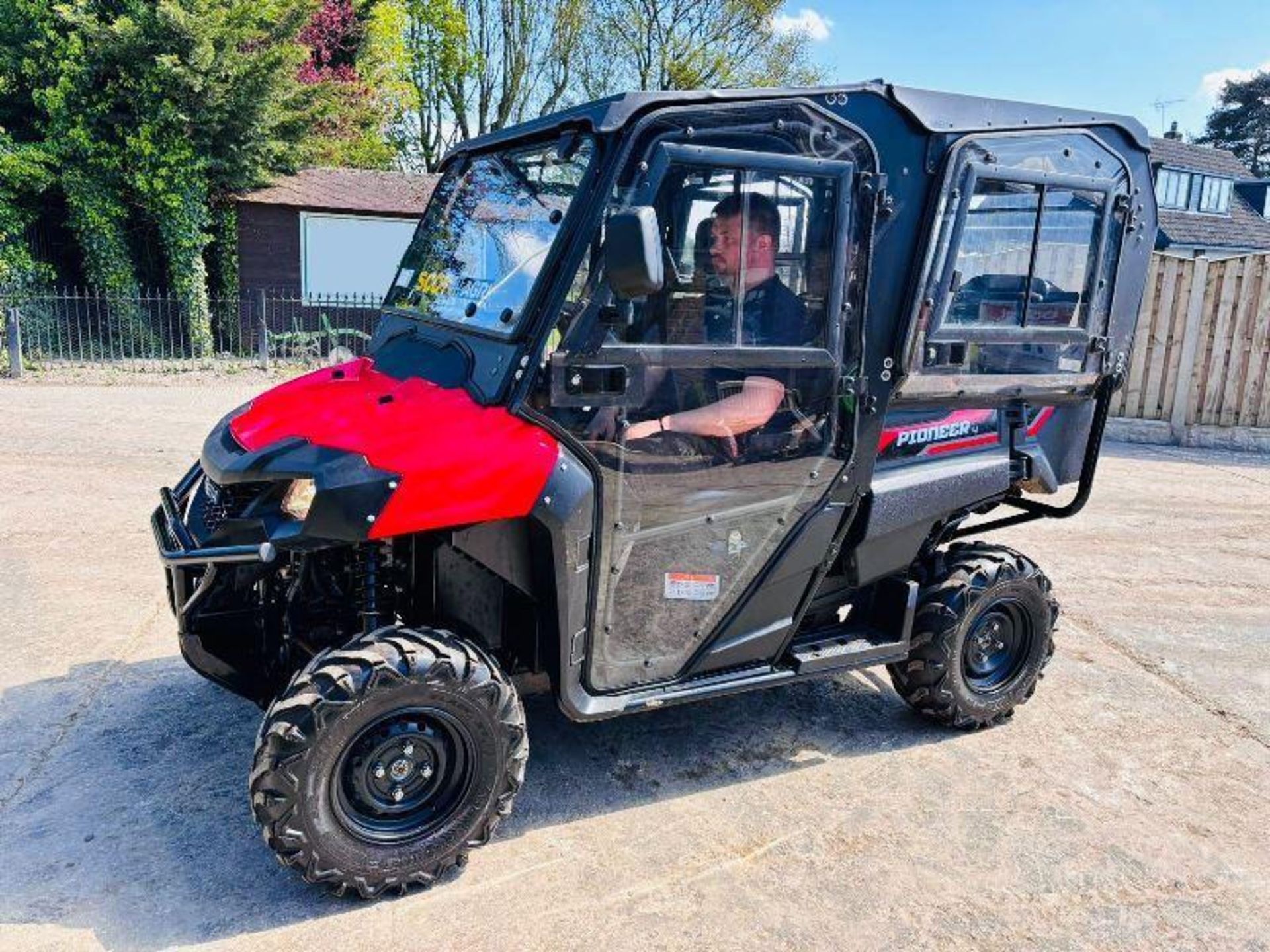 HONDA PIONEER 4 700 PETROL UTV *YEAR 2018, ONLY 175 HOURS* C/W FULL CAB 