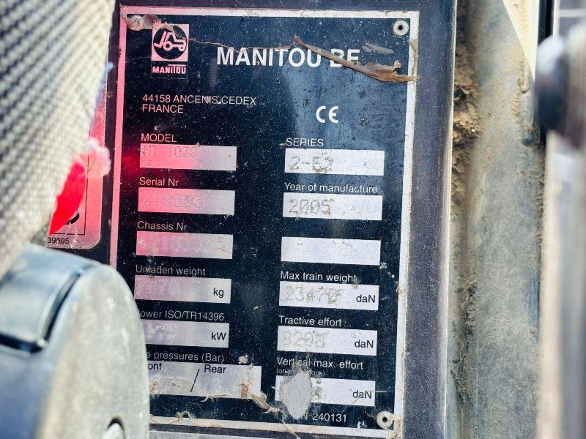 MANITOU MT1030 4WD TELEHANDLER *10.5 METER REACH, 8384 HOURS* C/W PALLET TINES - Image 11 of 18