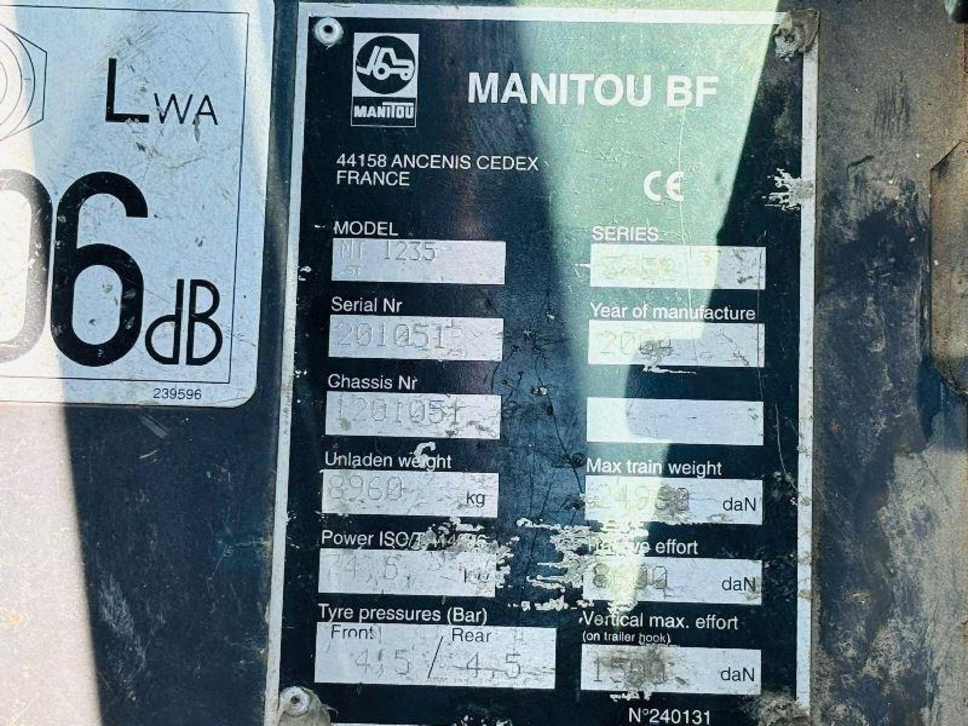 MANITOU MT1235 4WD TELEHANDLER * 12 METER * C/W PALLET TINES - Image 13 of 19