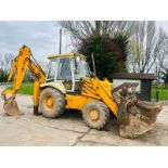 JCB 3CX 4WD PROJECT 8 BACKHOE DIGGER C/W EXTENDING DIG