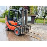 LINDE H30D DIESEL FORKLIFT C/W SIDE SHIFT & PERKINS ENGINE