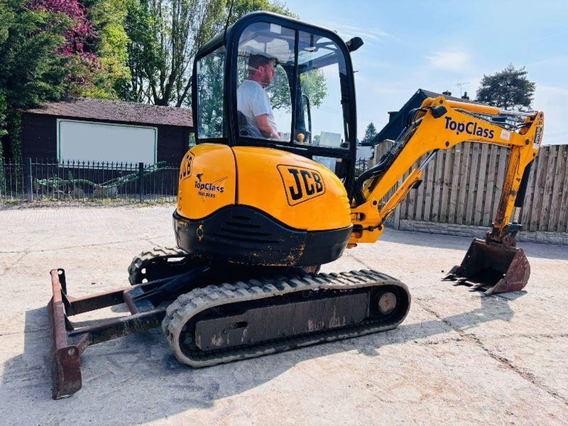 JCB 8027 TRACKED EXCAVATOR *ZERO SWING* C/W RUBBER TRACKS - Bild 14 aus 16