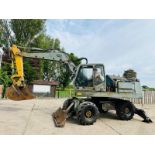 O&K MH56A 4WD WHEELED EXCAVATOR C/W BLADE & SUPPORT LEGS