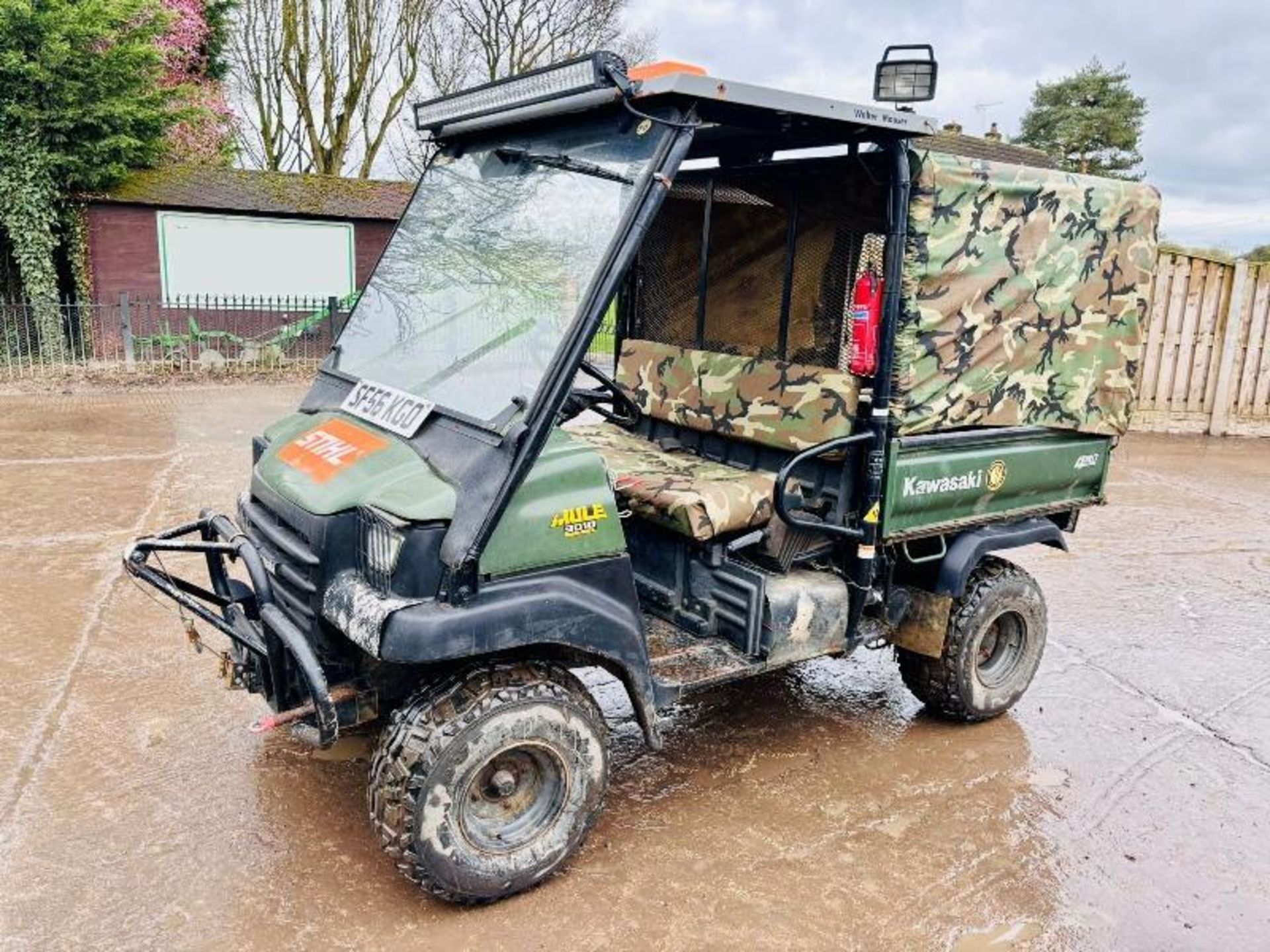 KAWASAKI MULE 4WD UTV *ROAD REGISTERED* C/W REMOTE CONTROL WINCH