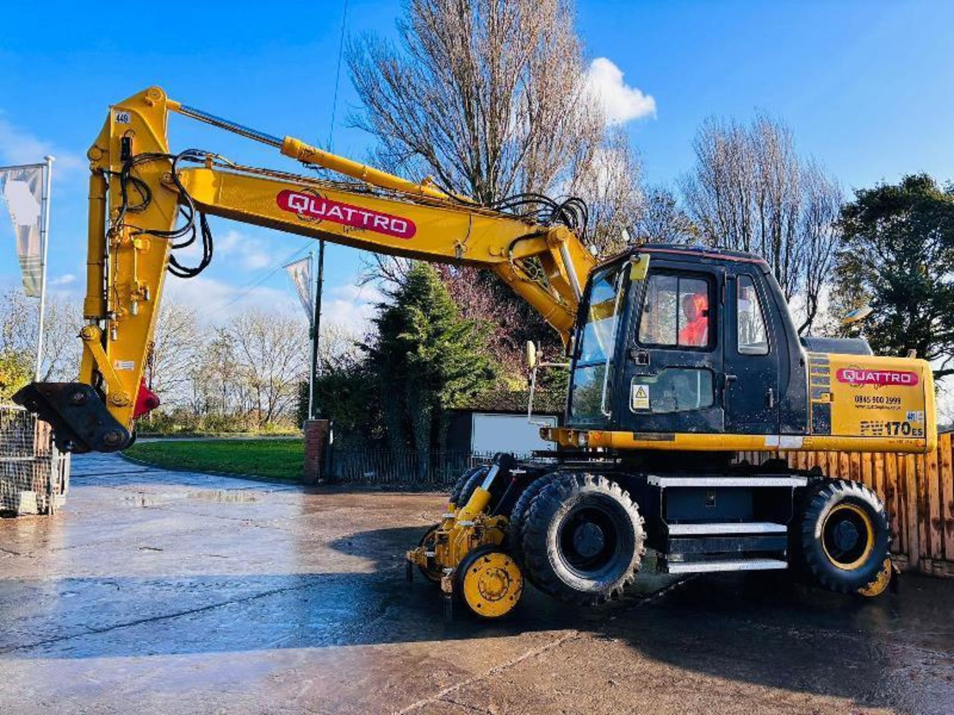 KOMATSU PW170 4WD WHEELED EXCAVATOR C/W QUICK HITCH & RAILWAY GEAR - Image 18 of 18