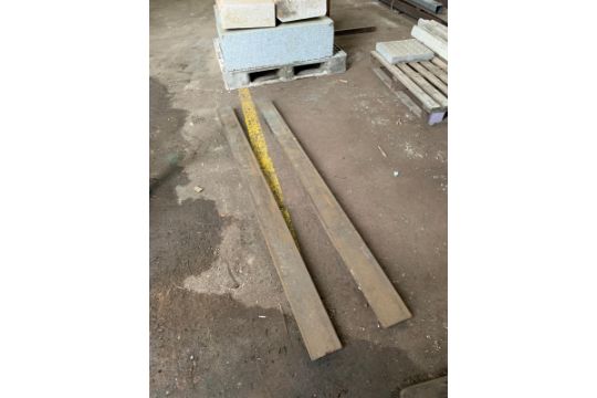 FORK LIFT TRUCK FORK EXTENSIONS FOR FORKS - Image 2 of 2