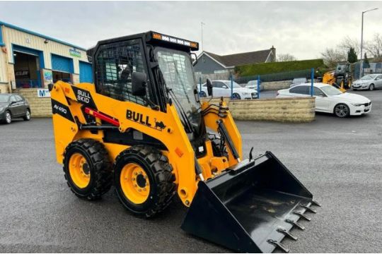 HIGH SPEC NEW/UNUSED 2024 BULL AV490 WHEELED SKIDSTEER LOADER - KUBOTA ENGINE - Image 1 of 10