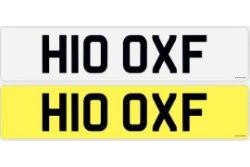 ''H10 OXF'' PRIVATE PLATE - ''HOOF'' IDEAL FOR EQUESTRIAN OR FARRIER - CURRENTY ON RETENTION