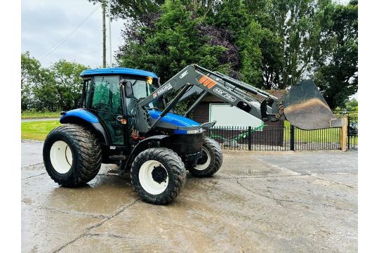 NEW HOLLAND TD90D 4WD TRACTOR C/W MAILEUX MX75U FRONT LOADER & BUCKET - Image 7 of 19