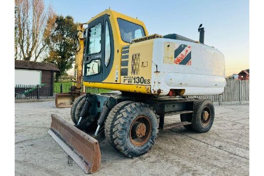 KOMATSU PW130ES 4WD WHEELED EXCAVATOR C/W BLADE - Image 12 of 20