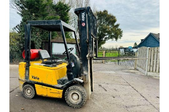 YALE GLP20 FORKLIFT *CONTAINER SPEC* C/W PALLET TINES & SIDE SHIFT - Image 11 of 19