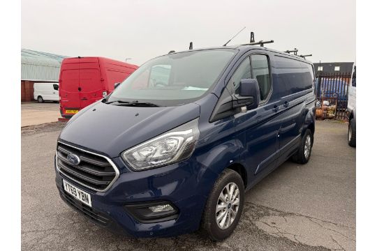 2019 69 FORD TRANSIT CUSTOM LIMITED PANEL VAN - 90K MILES - EURO 6 - AIR CON - ALLOY WHEELS - Image 1 of 8