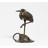 Incense burner in the shape of a crane