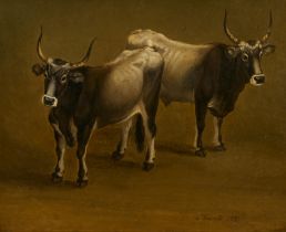 Jakob Philipp Hackert: Zwei Kühe