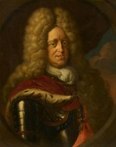 Jan Frans Douven: Amtsstubenporträt des Kurfürsten Johann Wilhelm von der Pfalz (1658-1716) in Rüstu