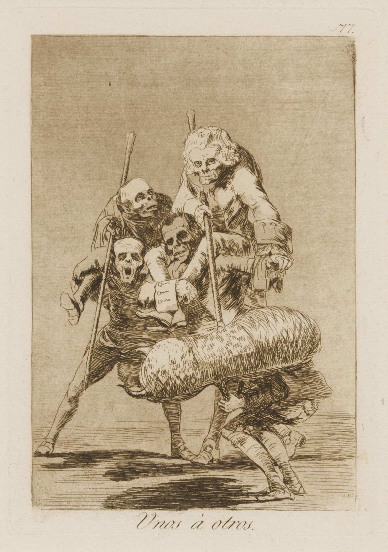 Francisco José de Goya y Lucientes: Zwei Blätter aus der Folge "Los Caprichios" - Image 5 of 7