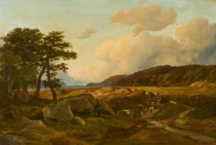 Johann Hermann Carmiencke: Weite Landschaft mit Hirten