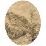 Carl Maria Nicolaus Hummel: Sächsische Landschaft an der Elbe
