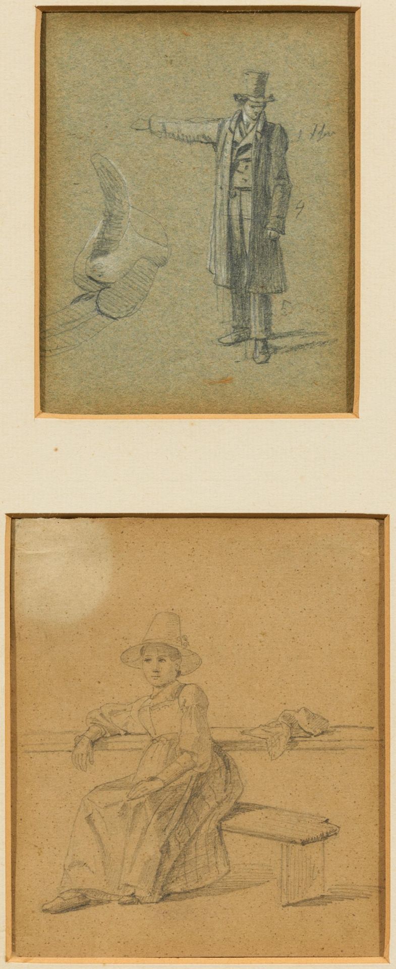 Wilhelm von Kobell: Zwei Zeichnungen: