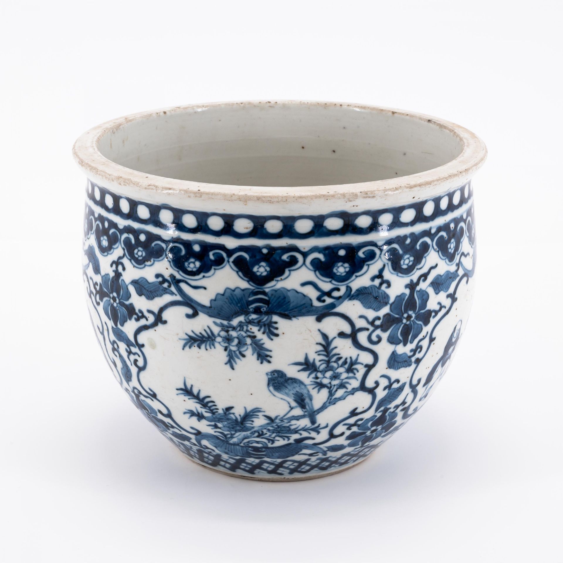 6 Töpfe und Vasen mit blau-weißem Dekor - Image 10 of 12