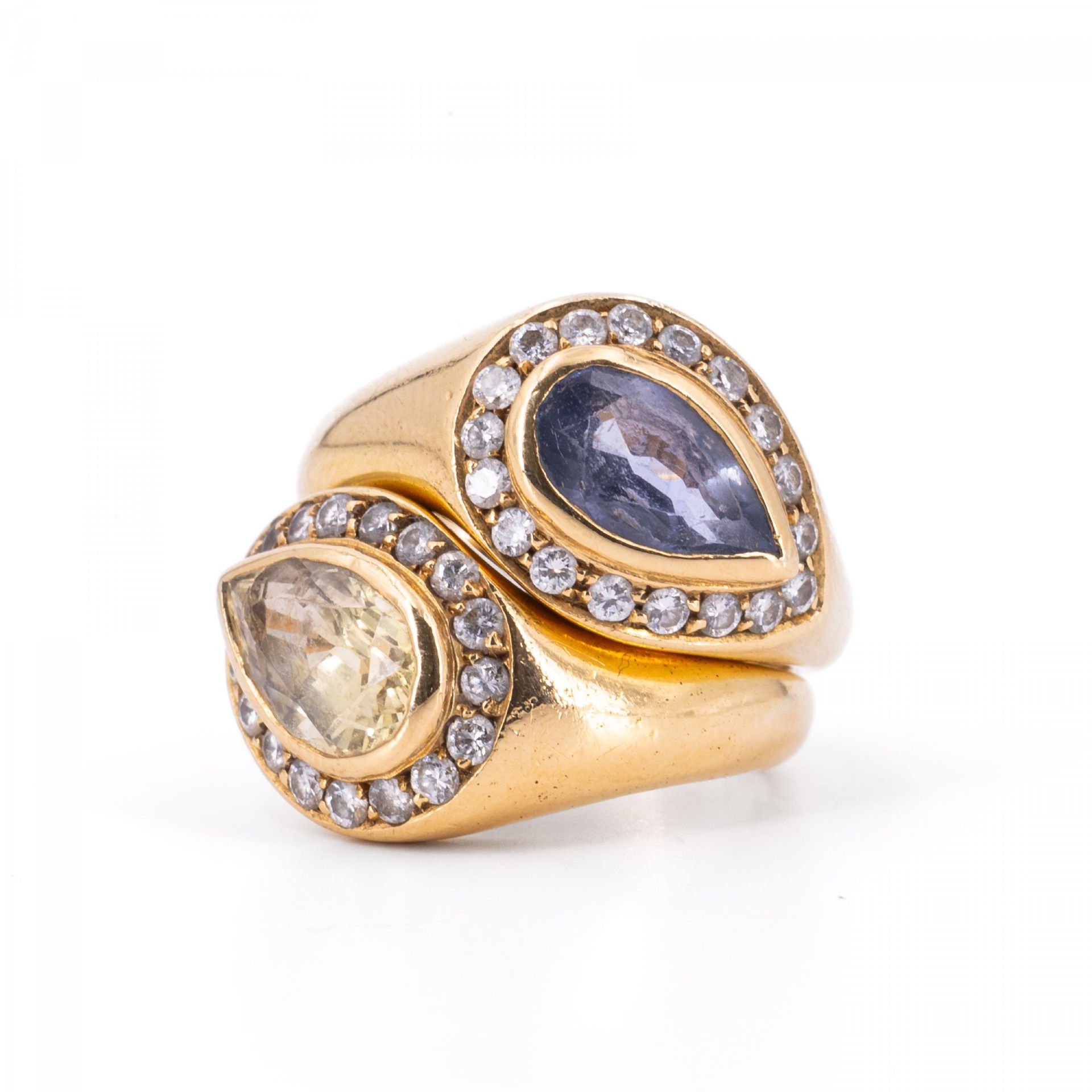 Saphir-Diamant-Ring