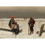 Christian d.J. Sell: Soldaten in verschneiter Landschaft