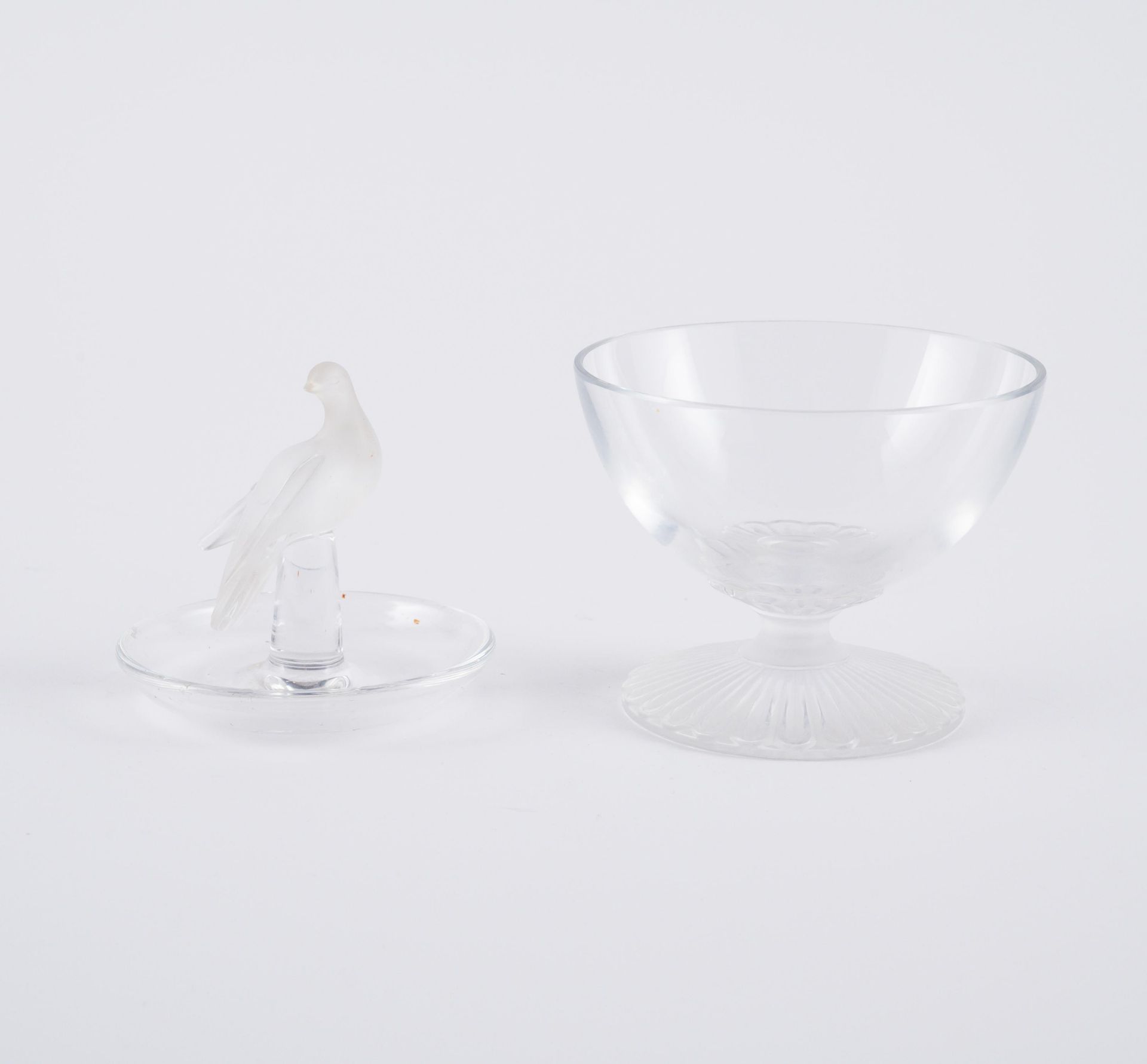 René Lalique: 5 Glasobjekte und 6 Schnapsgläser - Image 10 of 12