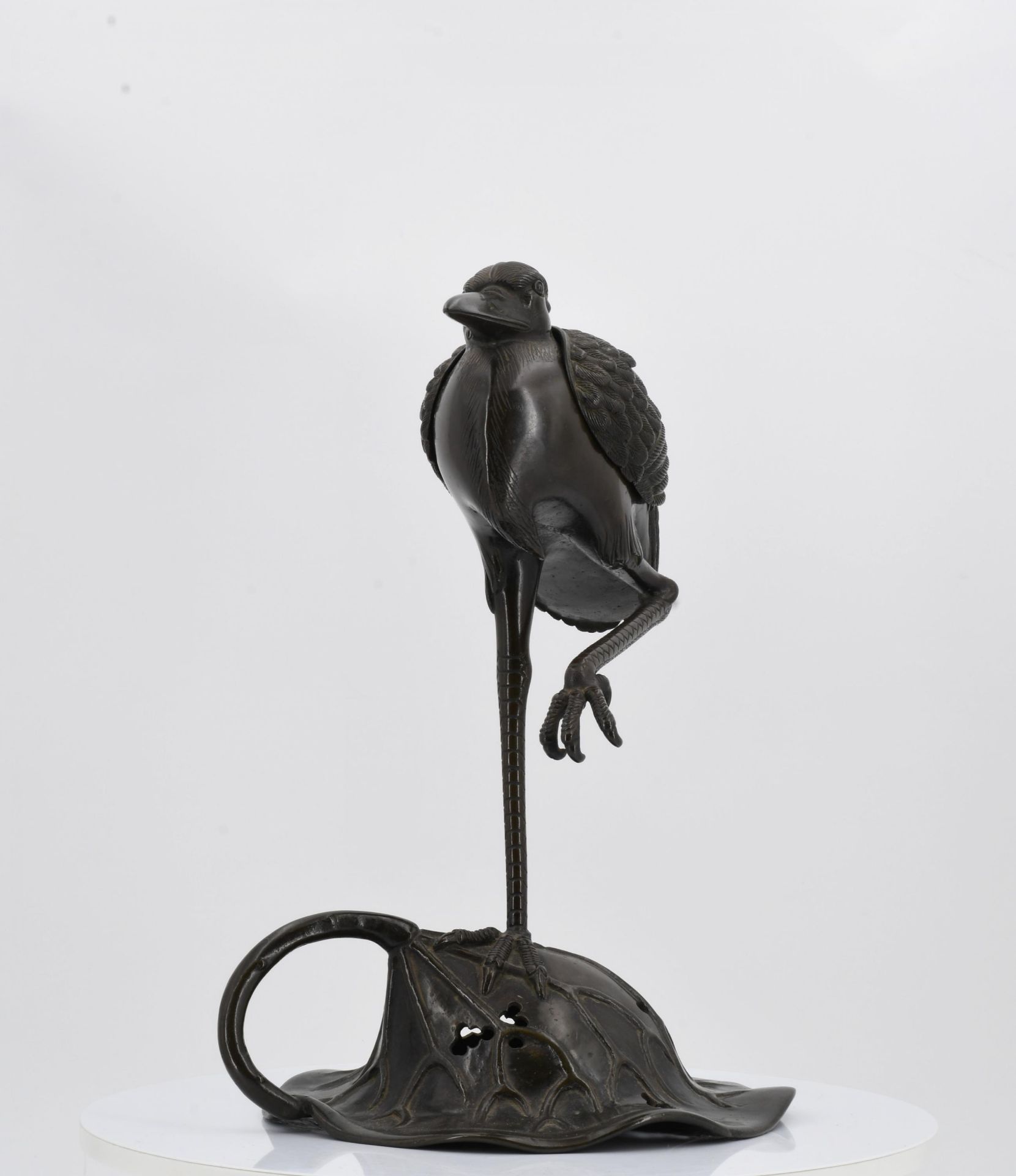 Incense burner in the shape of a crane - Image 2 of 6