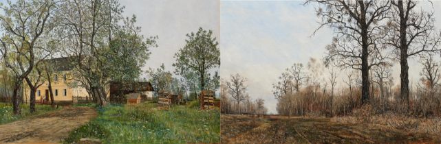 Wilhelm Hans Braun: Zwei Gemälde:
